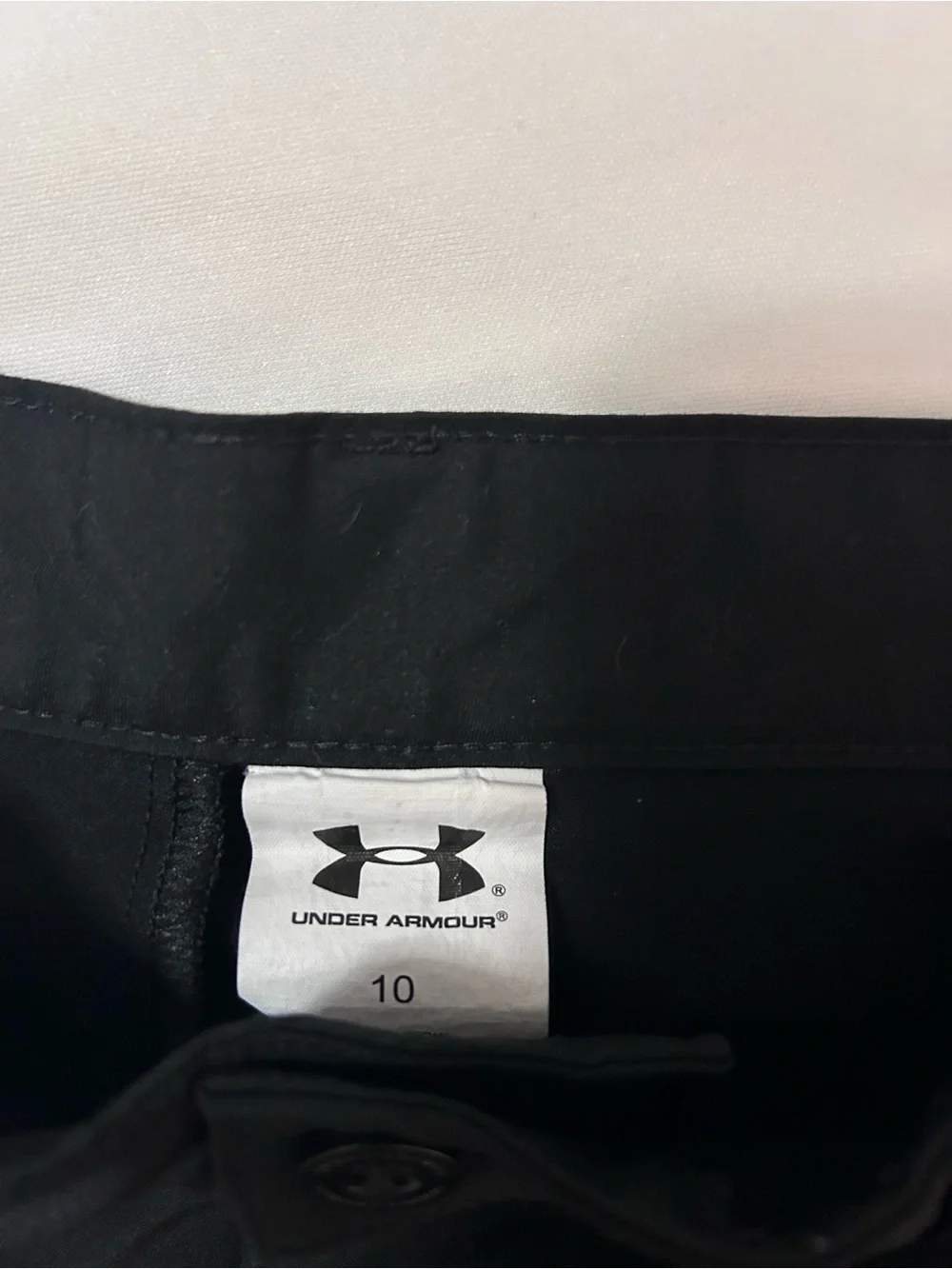 Under Armour youth black Performance Golf Shorts